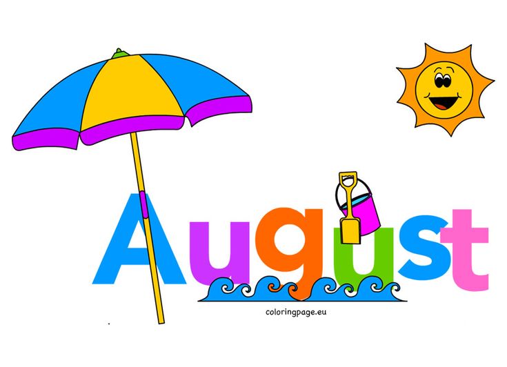 August Clipart August clipart by month image 