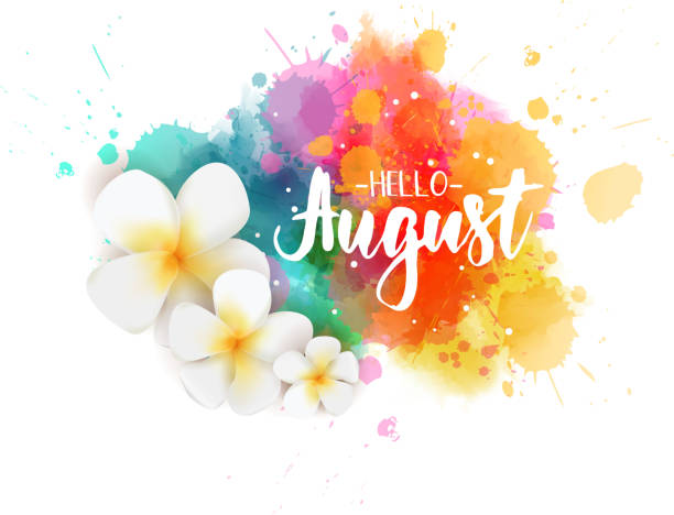 August Clipart  August Illustrations clip Art 