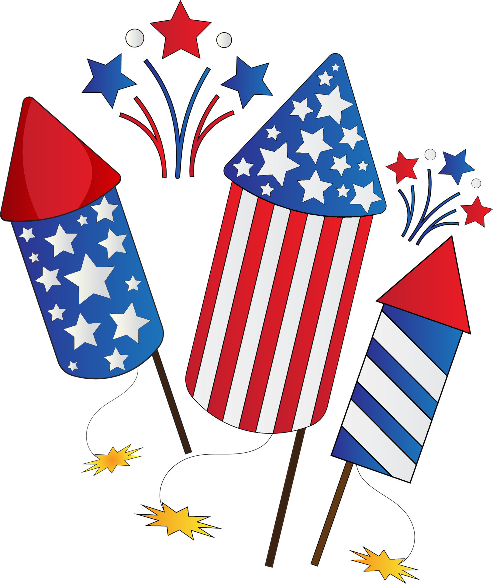 July Clipart 4th of july clipart 22273573 Vector Art at Vecteezy 