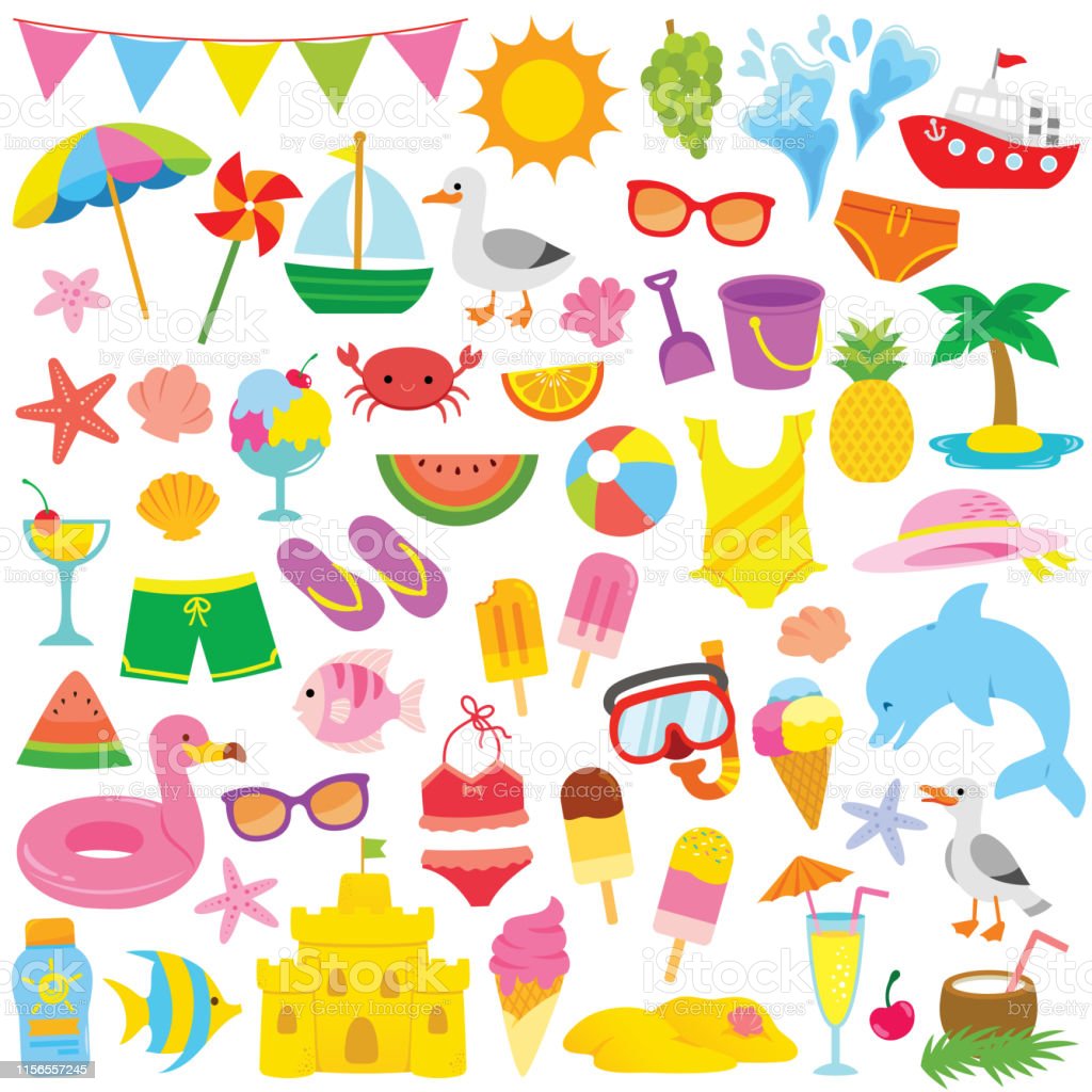 Summer Clipart Summer Clipart For Kids Stock Illustration - Download Image Now ... 