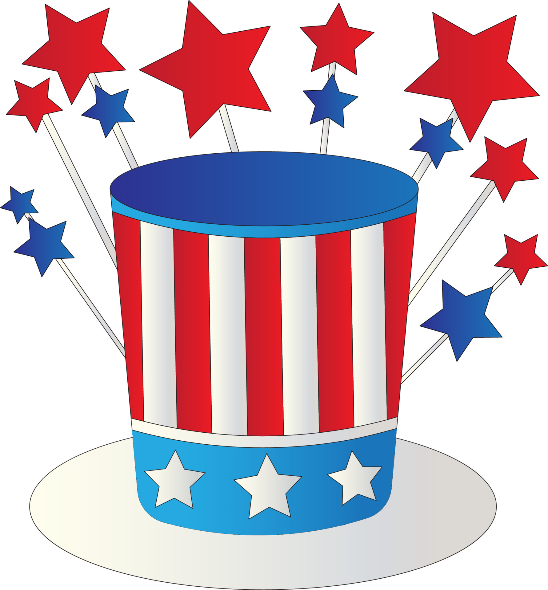 July Clipart 4th of july clipart 22273569 Vector Art at Vecteezy 