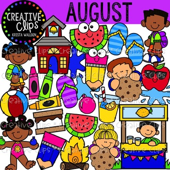 August Clipart August Clipart Creative Clip 