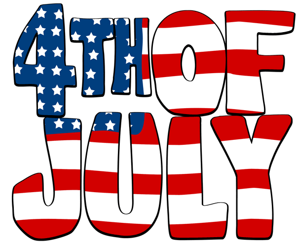 July Clipart Fourth of july 4th of july clipart black and white free - Clipartix 