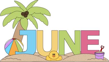 Summer Clipart Summer June Colorful text Clipart 