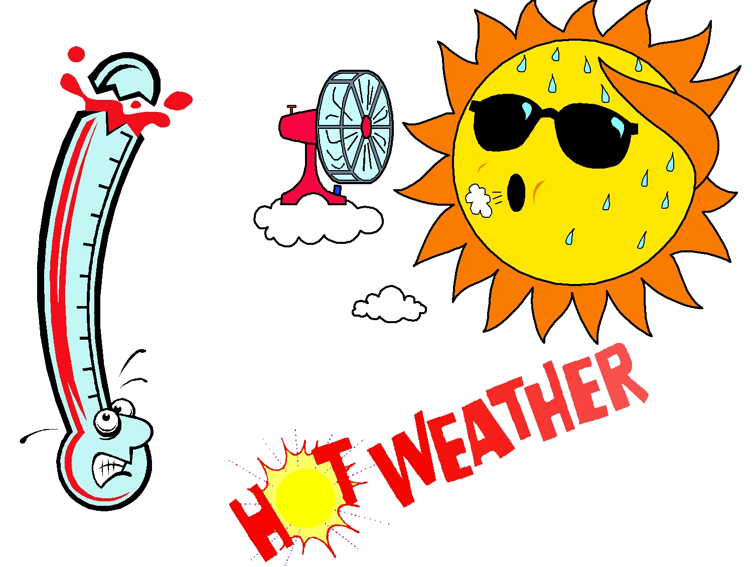 Summer Clipart Summer Hot Weather Clipart 